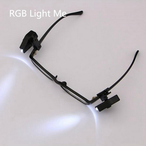 Luces De Lectura Portátiles Flexibles Para Anteojos Clip-fs,