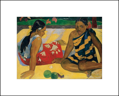 Lamina Fine Art Mujeres De Tahiti Paul Gauguin  80x60 Myc