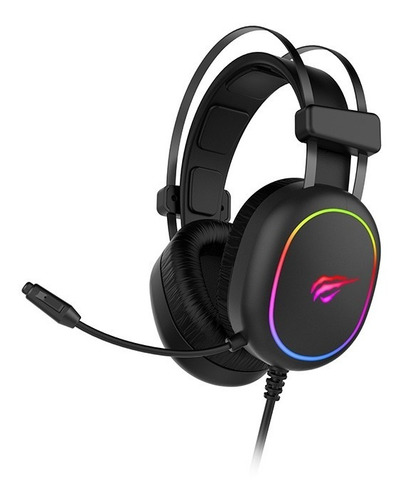 Imagem 4 de 6 de Headset Gamer Havit H2016d Rgb Preto