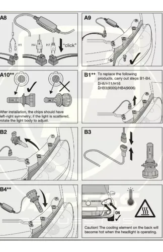 Cree Led Lámparas Bajas X2 H7 Ford Fiesta Mexicano Focus 3