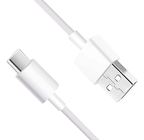 Cabo Tipo C Reforçado Carregador Usb Celular Android Turbo Cor Branco