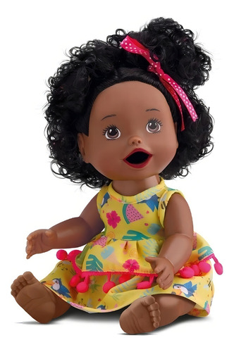 Pañal Primeira Papinha C para niña, color negro, modelo Toy Doll