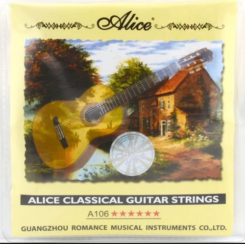 Cuerda De Guitarra Clásica  Acústica De Nylon Alice 