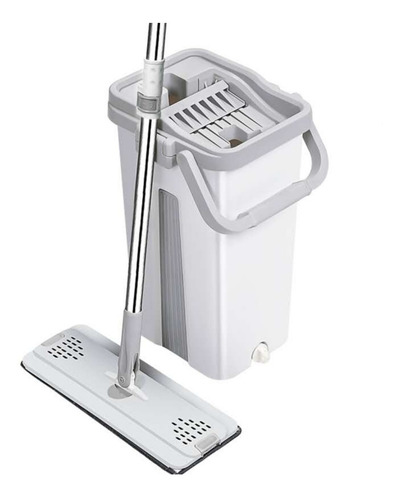 Imagen 2 de 10 de Mopa Fly Mop Trapeador Ultraplano Giratorio Balde Escurridor