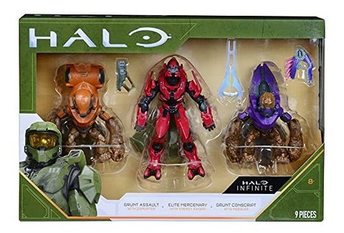 Muñeco Figura Acción Halo 4 Heroes & Villains 3 Figure Pack 