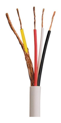 Cabo Manga Flexível 4 Vias - 24 Awg 100 Metros Cm12 Cobertura Branco