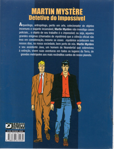 Martin Mystere N° 09 - O Matador Irrefreável - Em Português - Editora Mythos - Formato 16 X 21 - Bonellihq Cx12 Set24