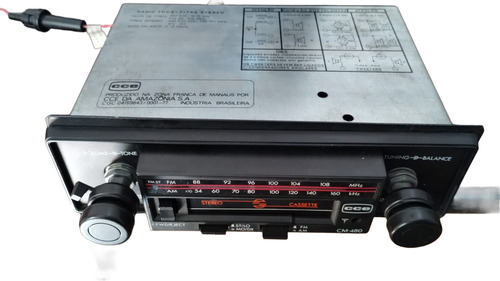 Rádio Toca Fitas Cce Cm 480 Funcionando Leia Descrição #av (Usado)