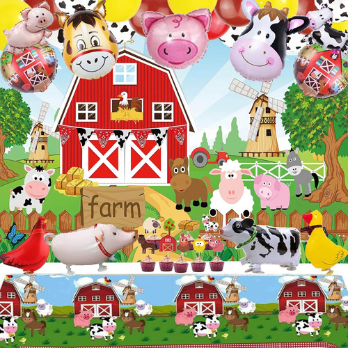 Decoraciones Para Fiestas Con Temática De Animales De Granja