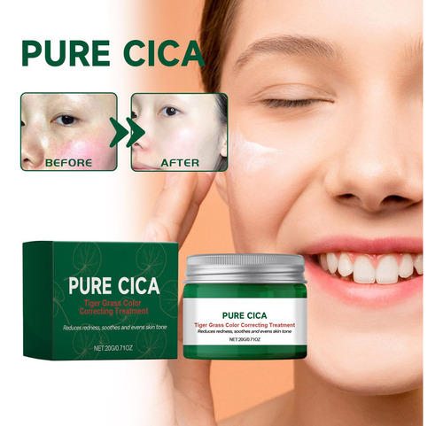 Hd Crema Facial Reparadora Roja G Centella Asiatica,