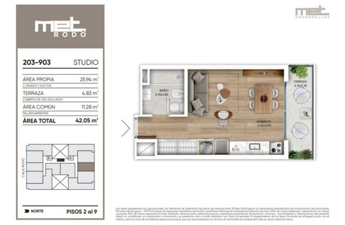 Imagen 14 de 14 de Venta De Monoambiente En Met Rodó, Cordón
