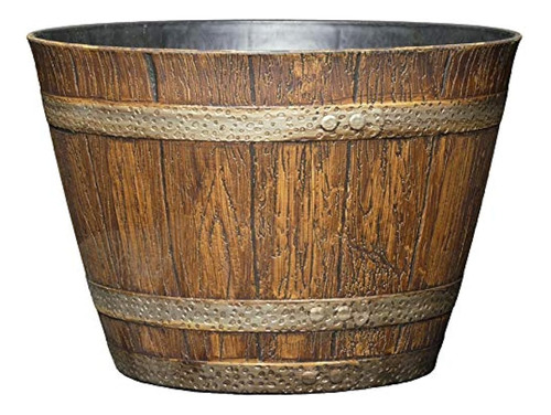 Gardengoodz Whisky Barrel Planter Angustiado Roble 9 Constru