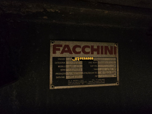 Carreta Facchini Bitrem Báu Sider Ano 2012 Chassi Deslizante