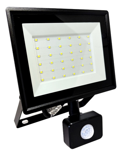 Foco Proyector Led Reflector Con Sensor 50w Ip65 Luz Blanca