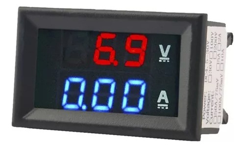 Voltimetro Amperimetro 99.9v 10a Display Rojo Azul Dsn-vc288
