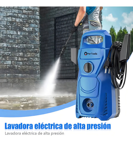 Hidrolavadora Eléctrica Alta Presión 3100 Psi Máxima 3000w PwrTools YC0493-JY- BLUE 127V
