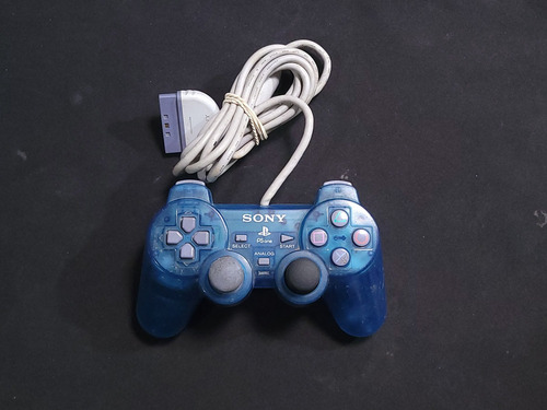 Control Sony Playstation Dualshock Ps1 Azul A