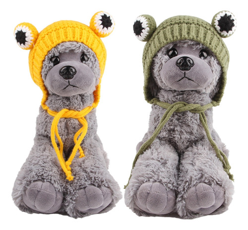 Gorro De Punto Para Perros Pequeños Con Dibujos Animados En