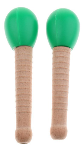 2 Pcs Martillo De Maracas Sonajero Handbell Para Producción