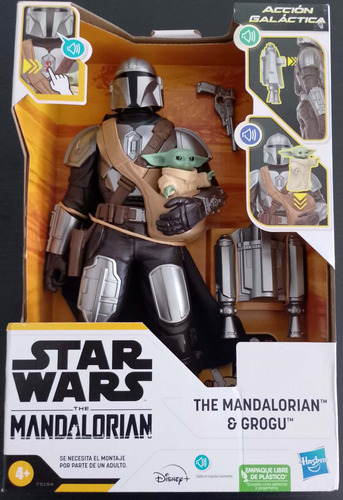 Figura Star Wars Mandalorian And Grogu 15 Frases En Español