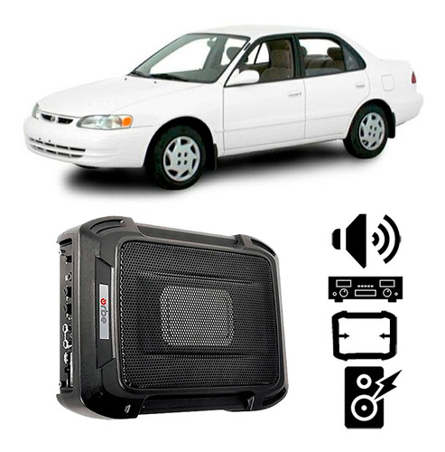 Caixa De Som Automotivo Toyota Corolla 1998 A 2002 350w Rms