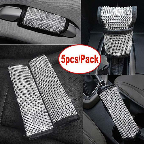 Dotesy 2pcs Del Asiento De Coche De Cristal De Diamante De L