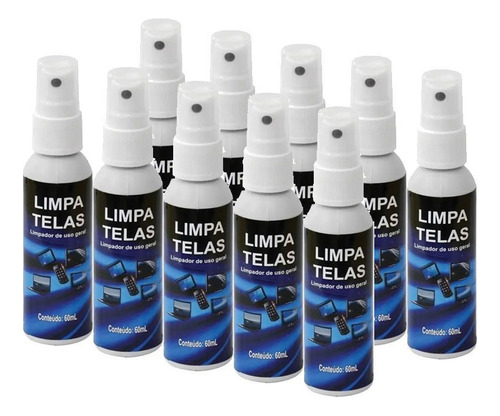 Clean Limpa Telas E Óculos 60ml Implastec Kit 10