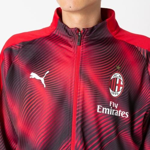 Imagen 3 de 7 de Chamarra Puma Stadium Del Milan De Italia Mod 755895-01