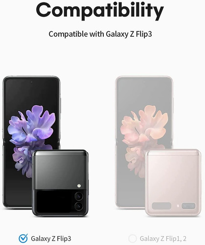 Imagen 3 de 8 de Funda Cartera Tarjetero Desmontable Correa Galaxy Z Flip3