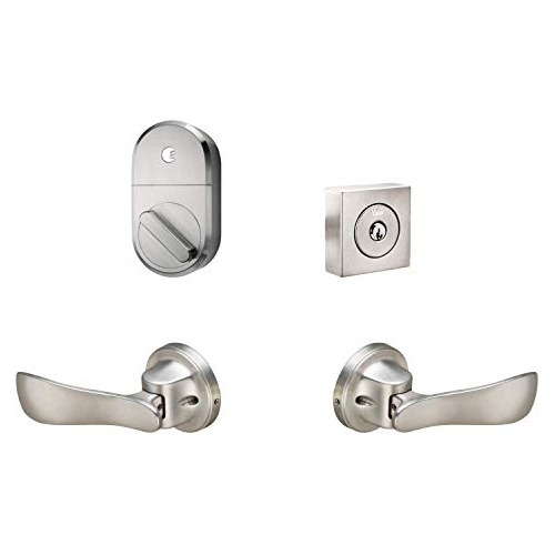 August Smart Lock + Connect, Satin Nickel, Con Rpdng