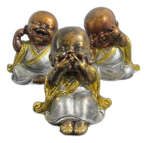 Tres Budas Bebes De La Sabiduría.