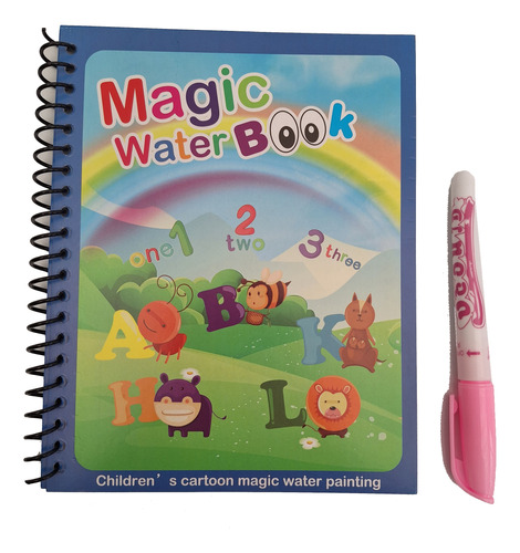 Libro Mágico Para Colorear Con Agua Diseño Letras Y Números