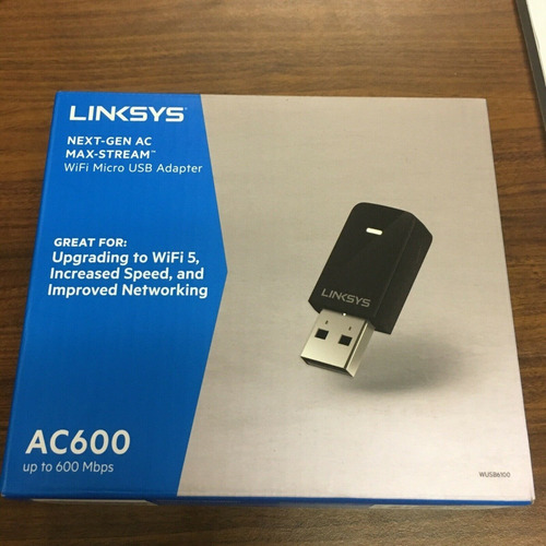 Mini Adaptador Usb Wifi Ac600 Max-stream Linksys Backup