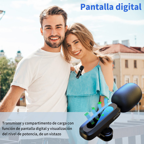 Micrófono Lavalier Inalámbrico Para iPhone iPad Y Android