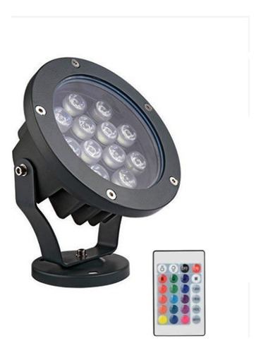 Foco Spot Rgb 12w Ip68 Carcasa Aluminio C/ Control Spot_006