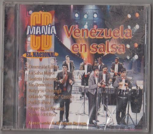 Venezuela En Salsa. Cd Mania. Cd Original Nuevo Qqa.