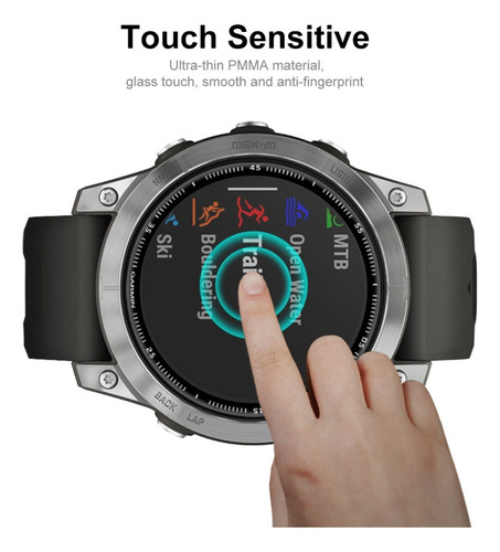 2 Piezas De Película Enkay Pc Edge+pmma Para Garmin Fenix 7