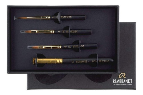 Estojo Pinceis Talens Rembrandt Luxury Water Colour Set