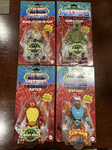 Motu Masters Of The Universe Origins Wave 11 Set De 4 (Usado)