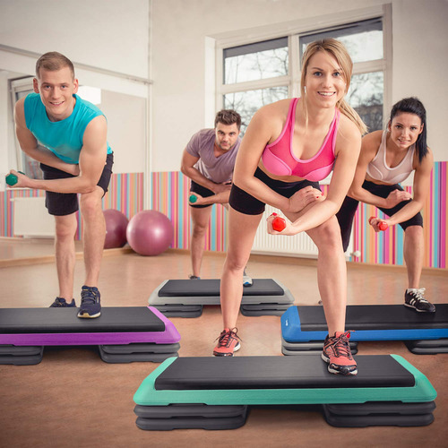 Banco Step Para Ejercicio 110cm 136kg De Capacidad Ajustable