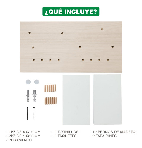 Imagen 4 de 9 de Porta Llaves Y Organizador Armable Para Pared Toscana.2084