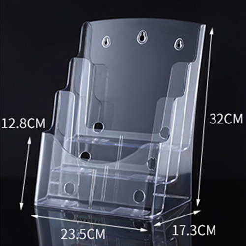 Soporte Para Folletos De Acrílico, Soporte A4 3 Niveles