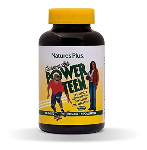 Naturesplus Source Of Life Power Adolescente - 180 Tabletas