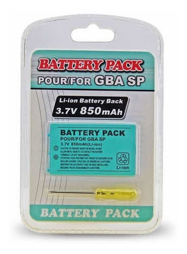 Imagen 2 de 3 de Batería Gameboy Advance Sp,bateria Gba Sp, Gameboy Pila Gba