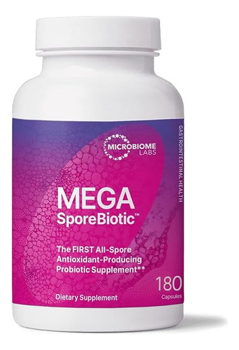 Microbiome Labs Megasporebiotic 180 Caps Salud Intestinal