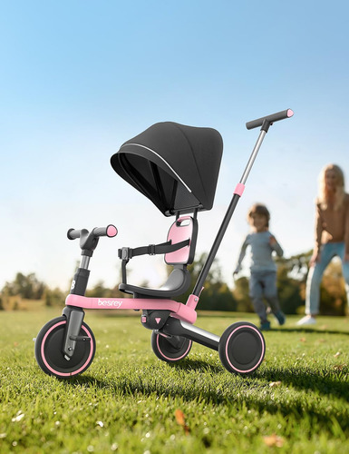 Triciclo 5 En 1 Para Niños De 1 A 3 Años, Bicicleta De Equil