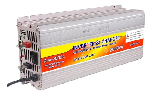 Cargador Inversor De Energía Solar Híbrido De 12 V Con Inver