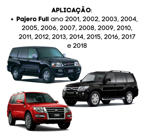 Kit Bandeja Superior Com Pivô Bucha Pajero Full 2001 A 2018