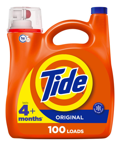 Detergente Líquido Para Ropa Tide 100 Cargas 4 3 Litros He