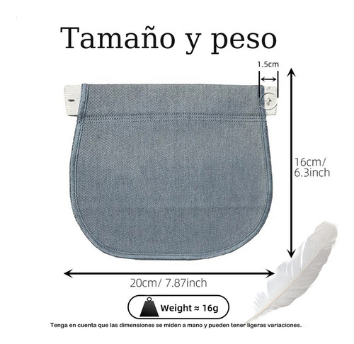 Wj- Pantalone Maternidad Extensor Cintura Ajustable Con